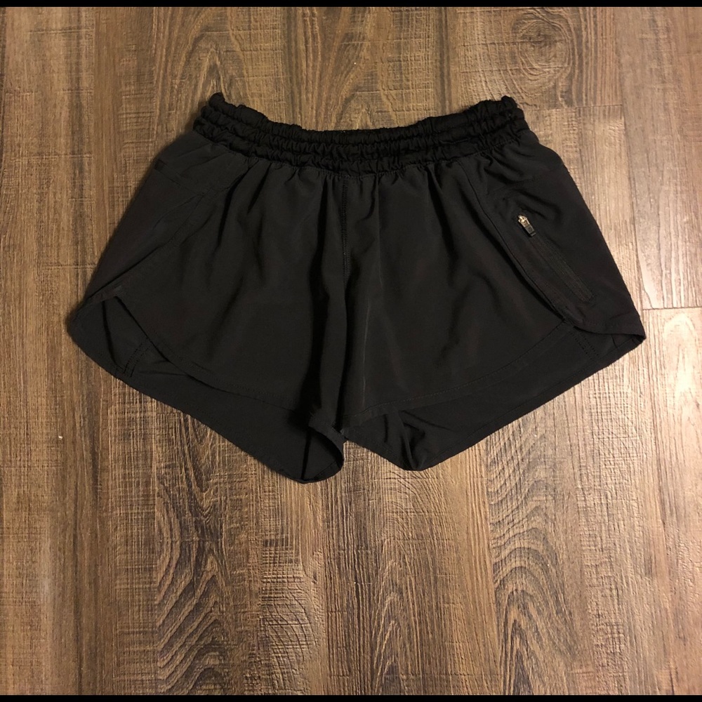 black, athletic lulu lemon shorts!
